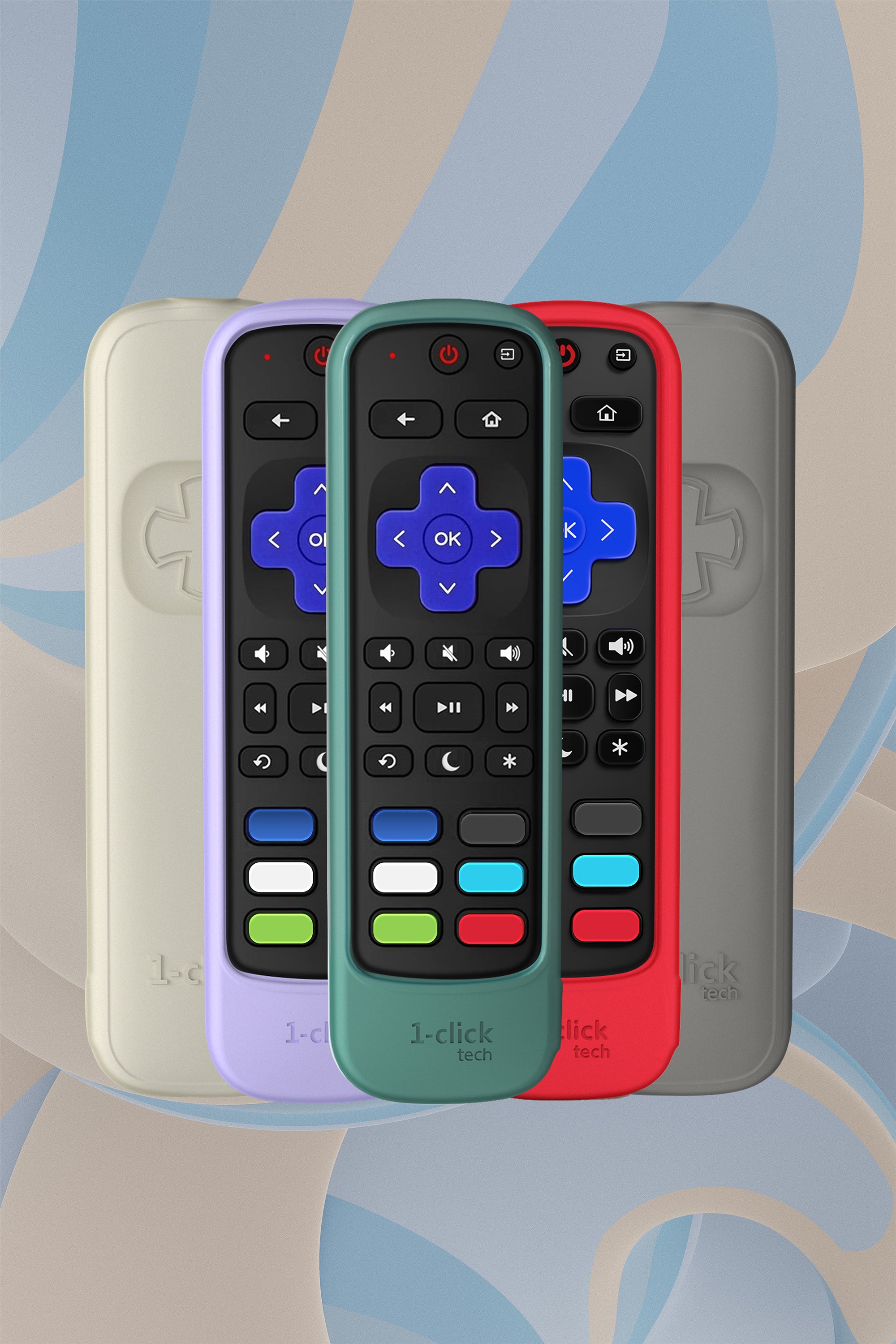 1-clicktech Remote for All【Roku TV】and Roku Boxes [NOT for Roku Stick]