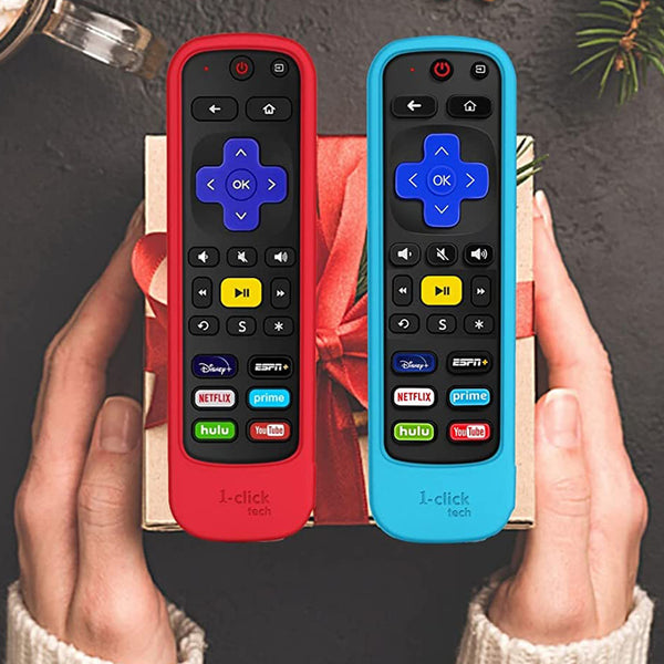 1-clicktech Remote for Roku BOX Players Express Premiere Ultra [2-in-1] and All【Roku TVs】